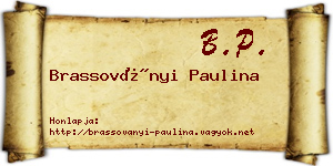 Brassoványi Paulina névjegykártya